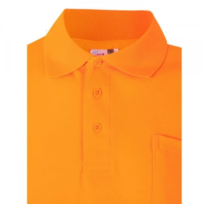 Tricou polo din bumbac, cu mânecă scurtă, de înalt / Velilla / Reflectorizanta