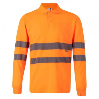Tricou polo reflectorizant, cu mânecă lungă, de în / Velilla / Reflectorizanta