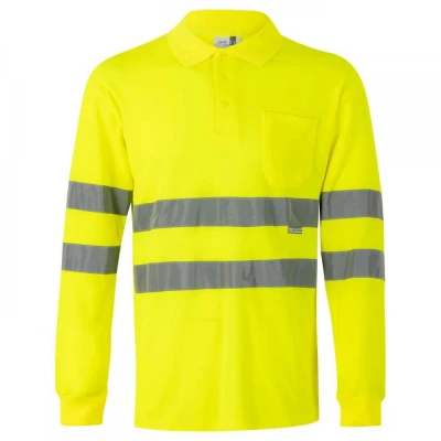 Tricou polo reflectorizant, cu mânecă lungă, de în / Velilla / Reflectorizanta