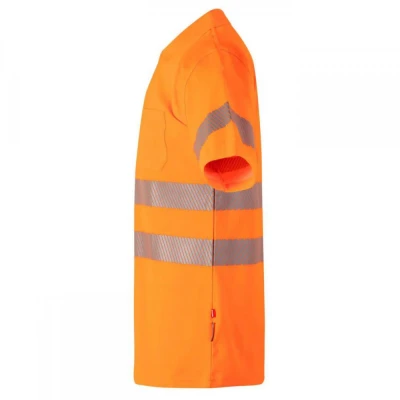 Tricou polo din bumbac, cu mânecă scurtă, de înalt / Velilla / Reflectorizanta