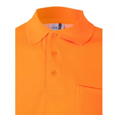 Tricou polo din bumbac, cu mânecă scurtă, de înalt / Velilla / Reflectorizanta