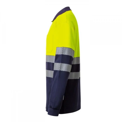 Tricou polo din polibumbac, cu mânecă lungă,  de î / Velilla / Reflectorizanta