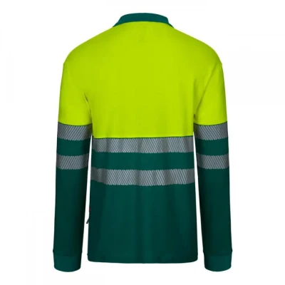 Tricou polo din polibumbac, cu mânecă lungă,  de î / Velilla / Reflectorizanta