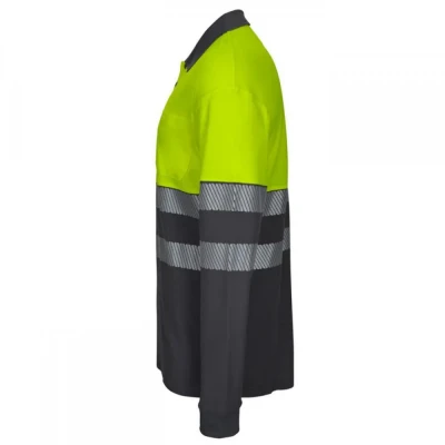 Tricou polo din polibumbac, cu mânecă lungă,  de î / Velilla / Reflectorizanta
