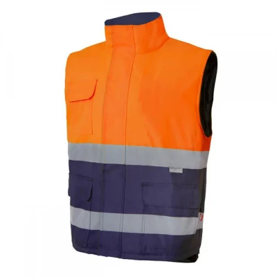 Vestă căptușită, de înaltă vizibilitate, în două t / Velilla / Veste semnalizare