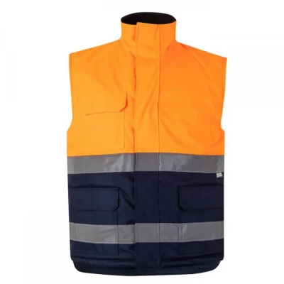 Vestă căptușită, de înaltă vizibilitate, în două t / Velilla / Veste semnalizare