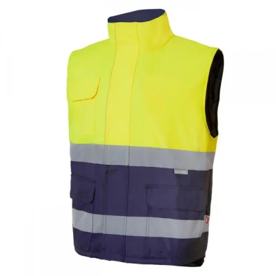 Vestă căptușită, de înaltă vizibilitate, în două t / Velilla / Veste semnalizare