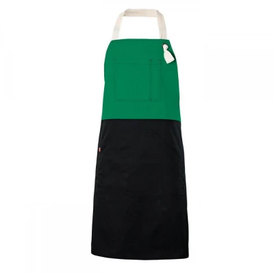 Șorț bicolor cu pieptar, diverse culori 404210B / Velilla / HoReCa