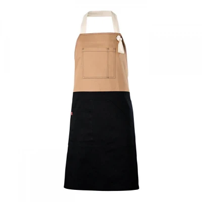Șorț bicolor cu pieptar, diverse culori 404210B / Velilla / HoReCa
