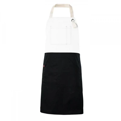 Șorț bicolor cu pieptar, diverse culori 404210B / Velilla / HoReCa