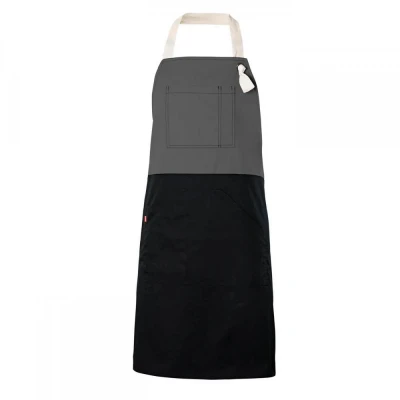 Șorț bicolor cu pieptar, diverse culori 404210B / Velilla / HoReCa