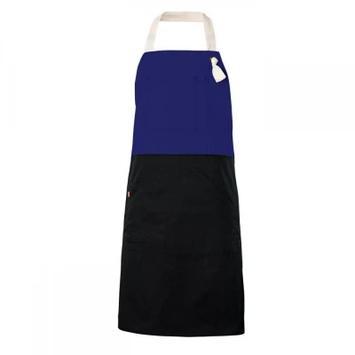 Șorț bicolor cu pieptar, diverse culori 404210B / Velilla / HoReCa