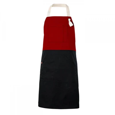 Șorț bicolor cu pieptar, diverse culori 404210B / Velilla / HoReCa