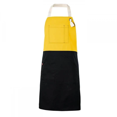 Șorț bicolor cu pieptar, diverse culori 404210B / Velilla / HoReCa
