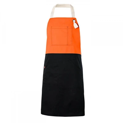 Șorț bicolor cu pieptar, diverse culori 404210B / Velilla / HoReCa
