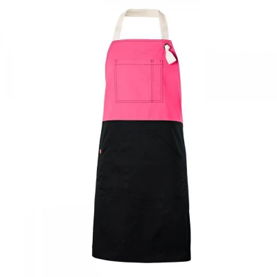 Șorț bicolor cu pieptar, diverse culori 404210B / Velilla / HoReCa