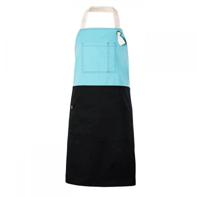 Șorț bicolor cu pieptar, diverse culori 404210B / Velilla / HoReCa