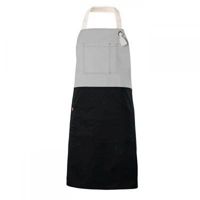Șorț bicolor cu pieptar, diverse culori 404210B / Velilla / HoReCa