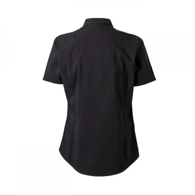 Cămașă stretch, cu mânecă scurtă, guler tip bandă, / Velilla / Camasi