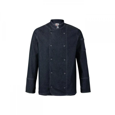 Jachetă bucătar din denim, cu mînecă lungă și cu n / Velilla / Imbracaminte bucatari
