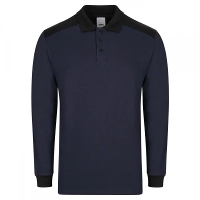 Tricou polo cu mânecă lungă, în două tonuri 105529 / Velilla / Tricouri cu maneca lunga