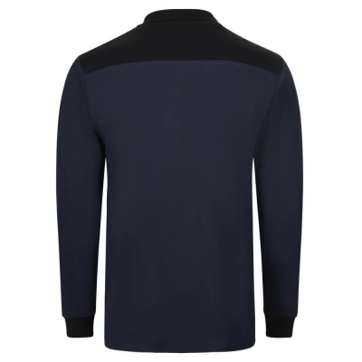 Tricou polo cu mânecă lungă, în două tonuri 105529 / Velilla / Tricouri cu maneca lunga