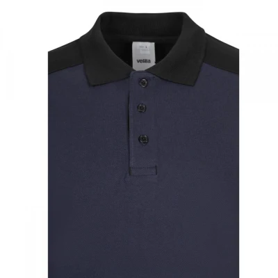 Tricou polo cu mânecă lungă, în două tonuri 105529 / Velilla / Tricouri cu maneca lunga