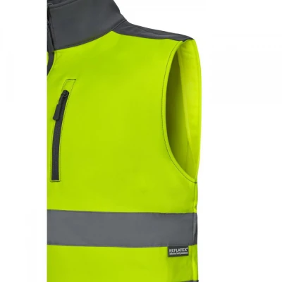 Vestă softshell de înaltă vizibilitate, în două to / Velilla / Veste semnalizare