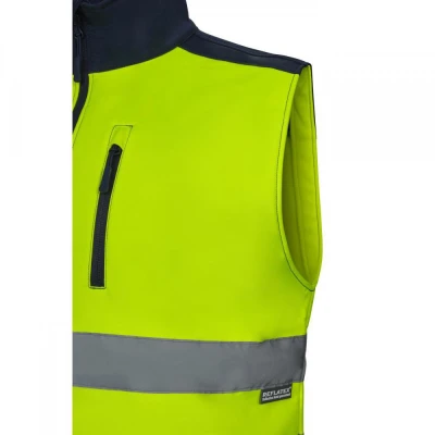Vestă softshell de înaltă vizibilitate, în două to / Velilla / Veste semnalizare