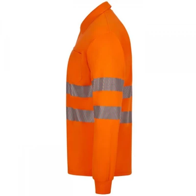 Tricou polo reflectorizant, cu mânecă lungă, de în / Velilla / Reflectorizanta