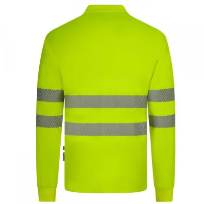 Tricou polo reflectorizant, cu mânecă lungă, de în / Velilla / Reflectorizanta