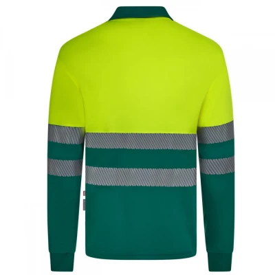 Tricou polo reflectorizant, cu mânecă lungă, de în / Velilla / Reflectorizanta
