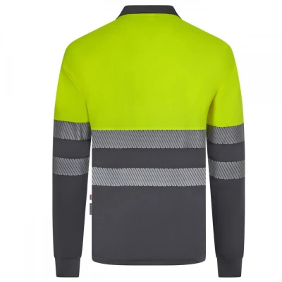 Tricou polo reflectorizant, cu mânecă lungă, de în / Velilla / Reflectorizanta