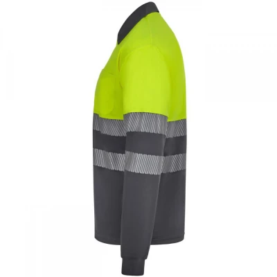 Tricou polo reflectorizant, cu mânecă lungă, de în / Velilla / Reflectorizanta
