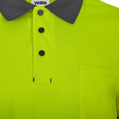 Tricou polo reflectorizant, cu mânecă lungă, de în / Velilla / Reflectorizanta