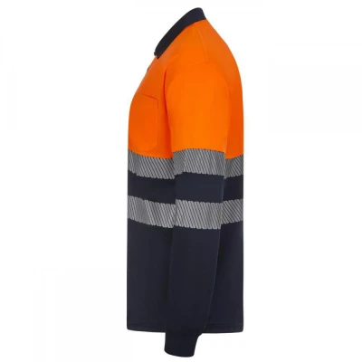 Tricou polo reflectorizant, cu mânecă lungă, de în / Velilla / Reflectorizanta