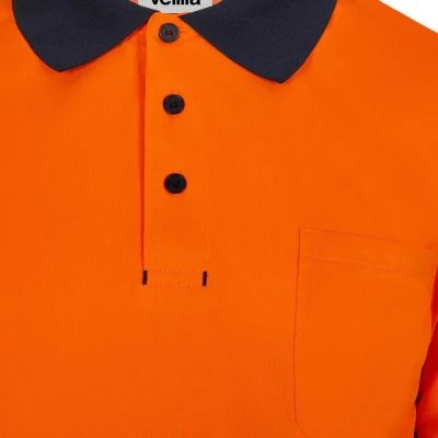 Tricou polo reflectorizant, cu mânecă lungă, de în / Velilla / Reflectorizanta