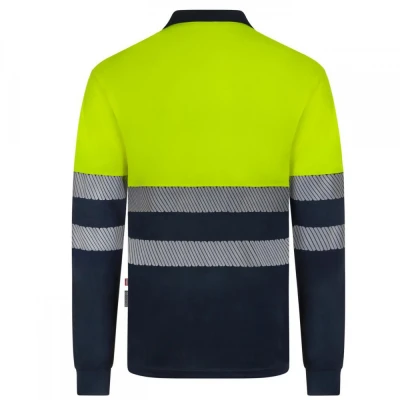 Tricou polo reflectorizant, cu mânecă lungă, de în / Velilla / Reflectorizanta