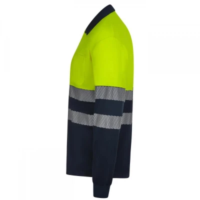 Tricou polo reflectorizant, cu mânecă lungă, de în / Velilla / Reflectorizanta
