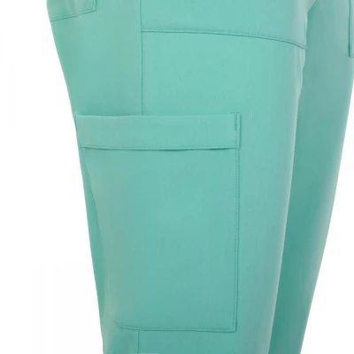 Pantaloni stretch, drepți, din poliester reciclat  / Velilla / Pantaloni salopeta talie