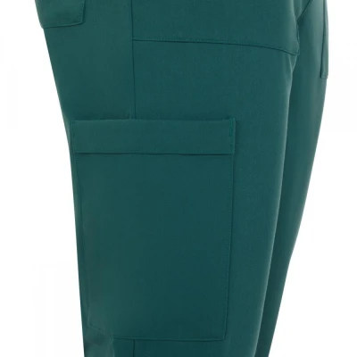 Pantaloni stretch, drepți, din poliester reciclat  / Velilla / Pantaloni salopeta talie
