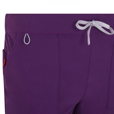 Pantaloni stretch, drepți, din poliester reciclat  / Velilla / Pantaloni salopeta talie