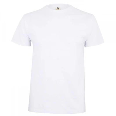 Tricou PALM cu mânecă scurtă, unisex, simplu, alb  / Mukua / Tricouri la baza gatului