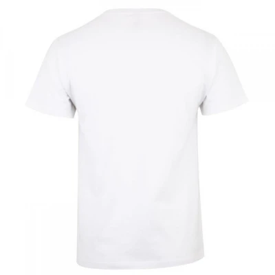Tricou PALM cu mânecă scurtă, unisex, simplu, alb  / Mukua / Tricouri la baza gatului