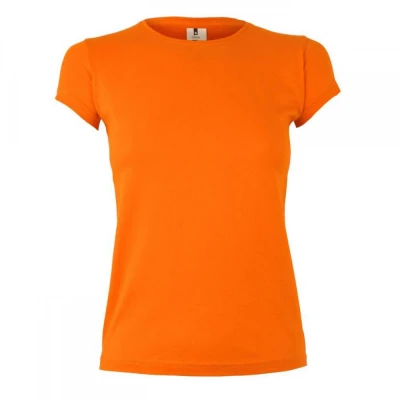 Tricou CORAL cu mânecă scurtă, pentru femei, simpl / Mukua / Tricouri la baza gatului