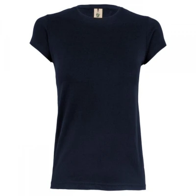 Tricou CORAL cu mânecă scurtă, pentru femei, simpl / Mukua / Tricouri la baza gatului