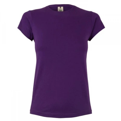 Tricou CORAL cu mânecă scurtă, pentru femei, simpl / Mukua / Tricouri la baza gatului