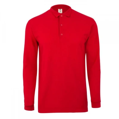Tricou polo CLIFTON cu mânecă lungă, unisex, simpl / Mukua / Tricouri cu maneca lunga