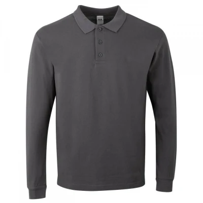 Tricou polo HOBART cu mânecă lungă, unisex, simplu / Mukua / Tricouri cu maneca lunga