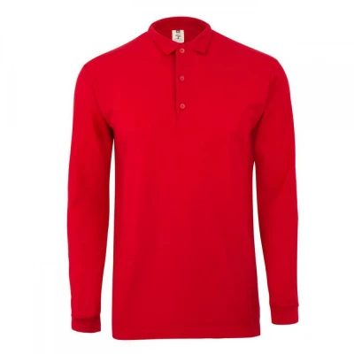 Tricou polo HOBART cu mânecă lungă, unisex, simplu / Mukua / Tricouri cu maneca lunga
